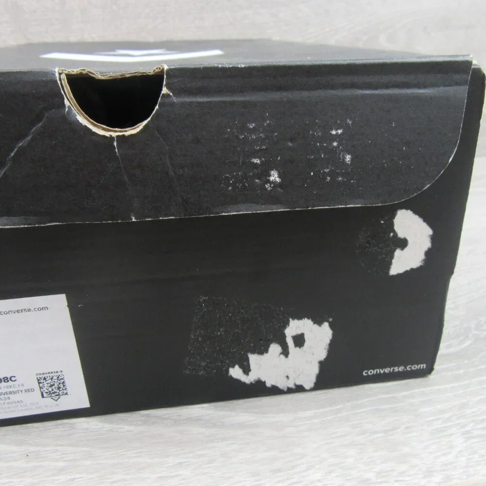 Converse Run Star Hike HI "Love" Sneakers Women's Size 7.5 Black Red NEW - Picture 16 of 16